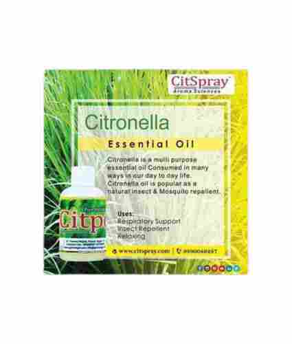 100% Natural Citronella Essential Oil for Respiratory Support