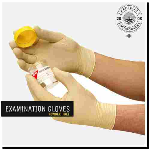 Non Woven Full Finger Latex Powder Free Examination Gloves
