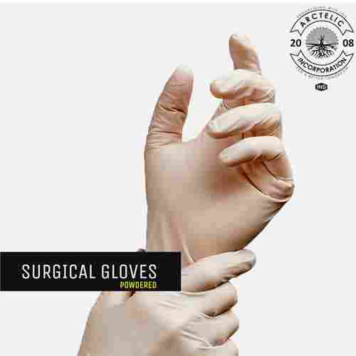 Sterile And Non Sterile Full Finger Powdered Latex Surgical Gloves