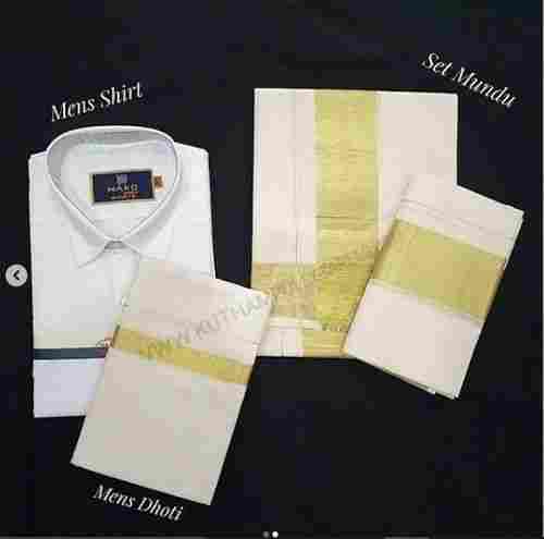 Men'S Shirt And Dhothi Set