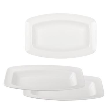 White Acrylic Deep Ocean Platters