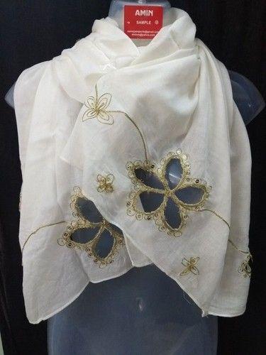 Polyester Embroidered Ladies Scarves