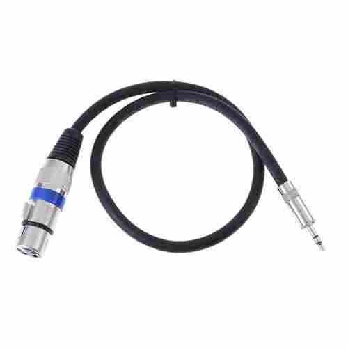 SeCro 6.35mm Mono Plug Male to 3.5mm Stereo Jack Male Micrphone Cable