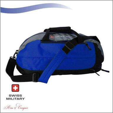  काले और नीले रंग की बड़ी स्टोरेज क्षमता वाला स्विस मिलिट्री डफ़ल बैग 