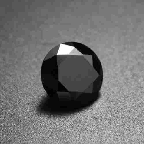 Black Round Cut Diamond
