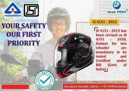 BIS Certification Service for Helmet