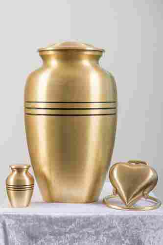 Finely Crafted Brass Cremation Urn