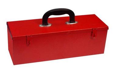 Metal Tool Box (Red, 16X6X6 Inch)