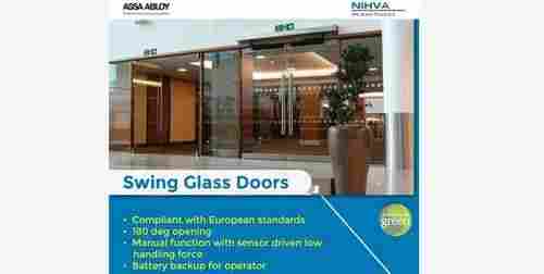 Swing Glass Door With 180 Degree Opening