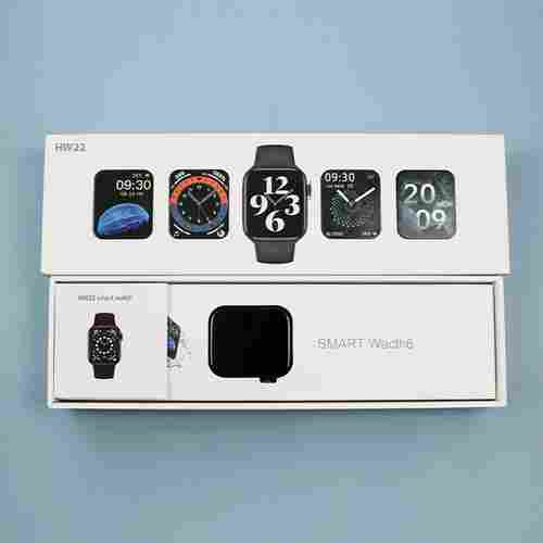 Black Color Square Shape 1.75 Inch HD Screen Hw22 Smartwatch Call Fitness Clock (Pack of 1 x 10 Pieces)