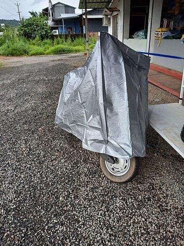Waterproof Grey Color Motorcycle Cover For Bikes And Scooters Laminated Film Vehicle Type: Motocycle