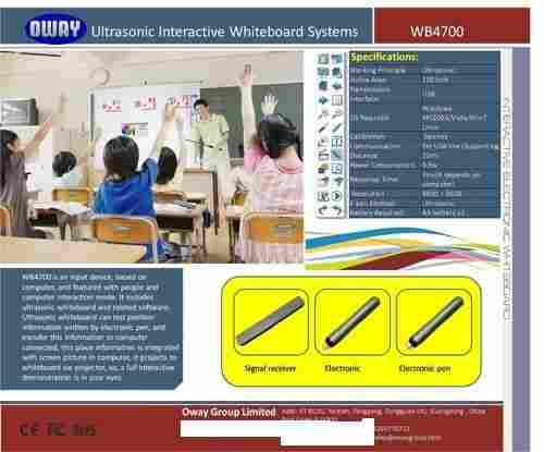 Ultrasonic Pen Touch Interactive Whiteboard Device