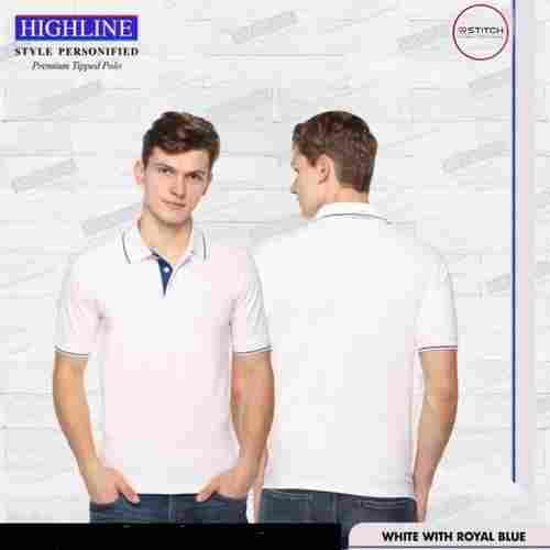 Comfortable Tipped Polo T-shirt