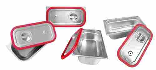 Stainless Steel Gastronorm Pan Lid Set (1/1 Silicon Liner)