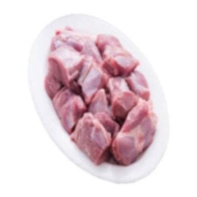 Light Pink Curry Cut Fresh Mutton Pieces