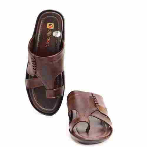 Men'S Casual Daily Wear Brown Slippers