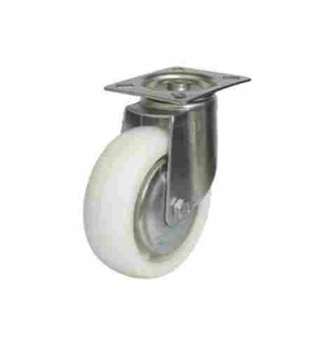 104 MM White PVC Plastic Swivel Castor Wheel