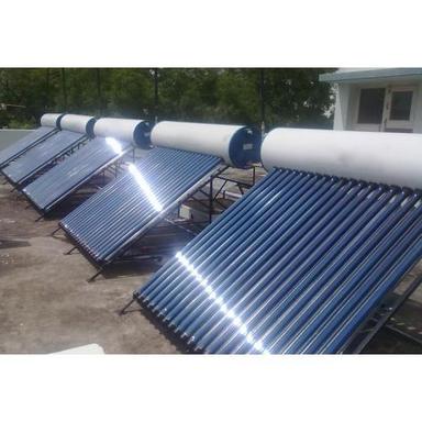White And Blue Domestic Solar Water Heater System With Galvanized Powder Coated Stand Frame