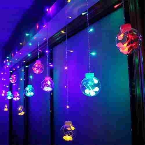 X4cart 12 Ball 138 LED 8.2 feet Wish Ball Curtains String Lights Window Curtain Lights Sourced (3 Meter, Multicolor) (String Light) AC