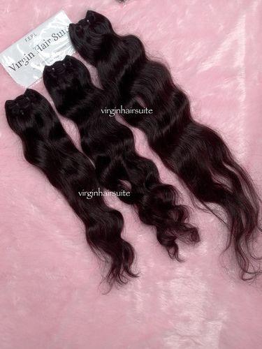 Real Indian Black Human Hair Length: 10-30 Inch (In)
