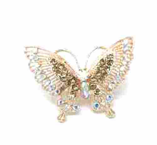 Steorra Jewels Western Funky Butterfly Bollywood Style Golden Cocktail Finger Adjustable Ring