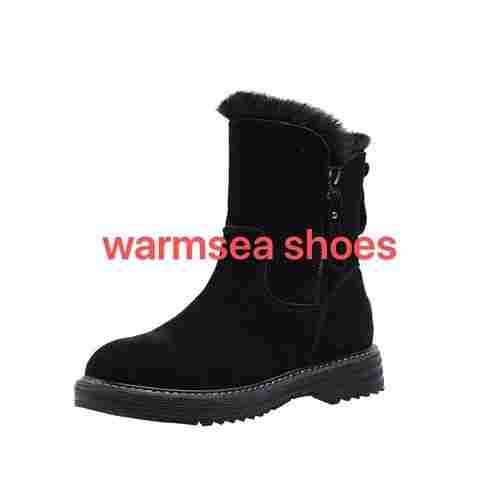 Girls Fashion Black Winter Boots Shoes