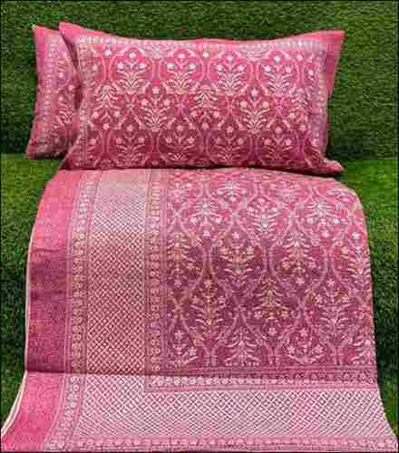 Cotton One Bedsheet With 2 Pillow Cover