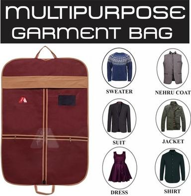 Cases Able Multipurpose Garment Cover (Maroon And Beige)