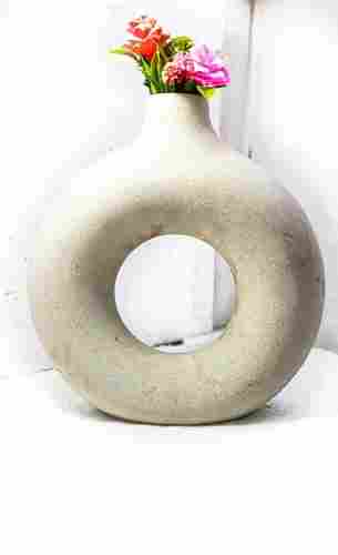 Ceramics Doughnut Vase (3 No.) For Home Decoration
