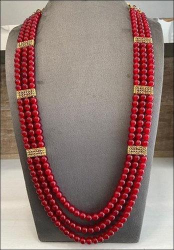 Party Men Plastic Beaded Necklace