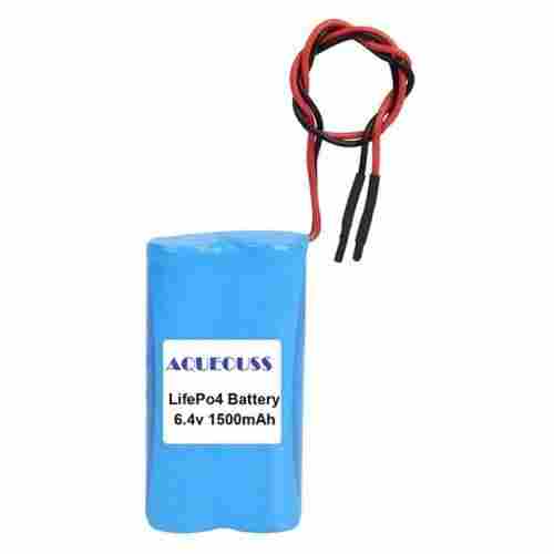 Rechargeable 1500 Mah 6.4 Volt Lithium Iron Phosphate Battery