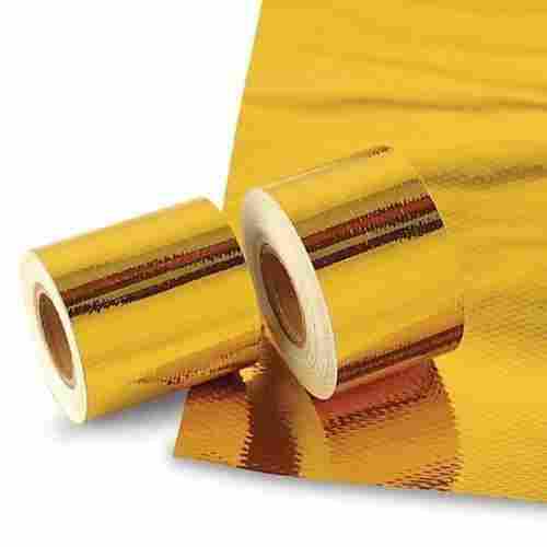 10 Micron Thickness Golden Metallic Polyester Pet Film Roll For Industrial Bubble Packaging