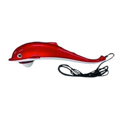 Abs Plastic Dolphin Shape Red White Electric Portable Handheld Body Massager Electricity Consumption: 25 Watt (W)
