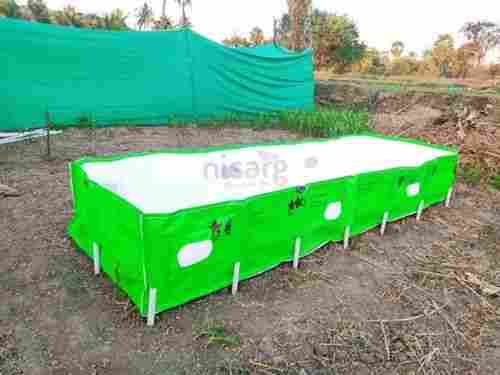 125 KG Storage HDPE Plastic 450 GSM Green Agriculture UV Stabilized Vermi Compost Bed