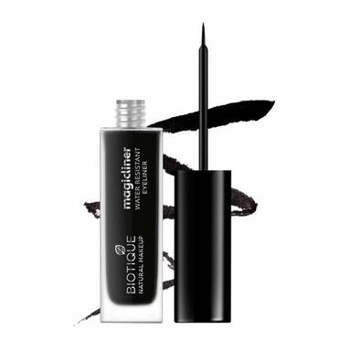 Black Waterproof Biotique Natural Makeup Eyeliner, Midnight Black, 9Ml