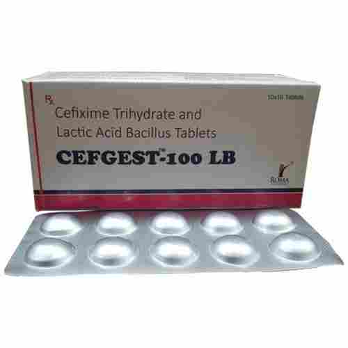 Cefixime Trihydrate 100 MG And Lactic Acid Bacillus Tablets