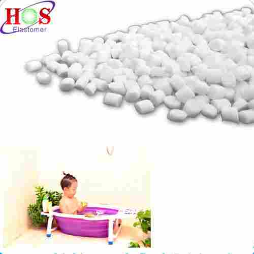 Thermo Plastic Elastomers (TPE) Granules for Bathtub with Purple Color and Moderate Hardness