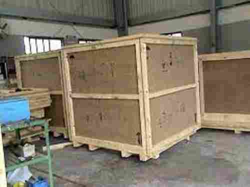Fine Finish, High Strength Brown Color Rectangular Wooden Box For Industrial