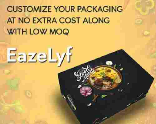 Eco Friendly Printed Modular Square Paper Box For Biriyani Packaging