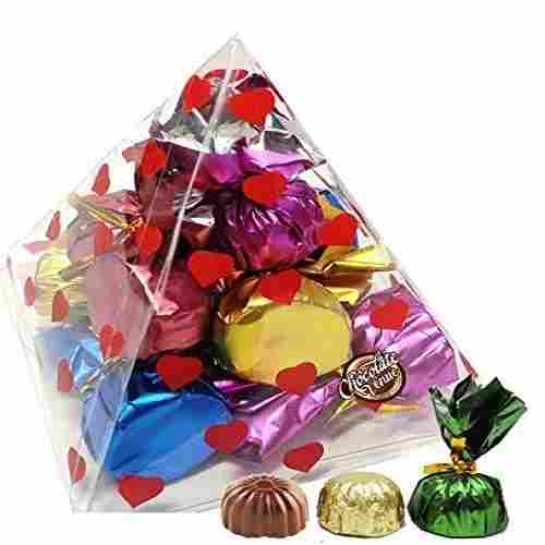 Assorted 10 Handmade Chocolate Packs In Beautiful Chocolate Gift Box 