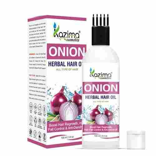 Kazima Cosmetics Herbal Onion Hair Oil For Promotes Hair Grown And Strengthen The Follicles