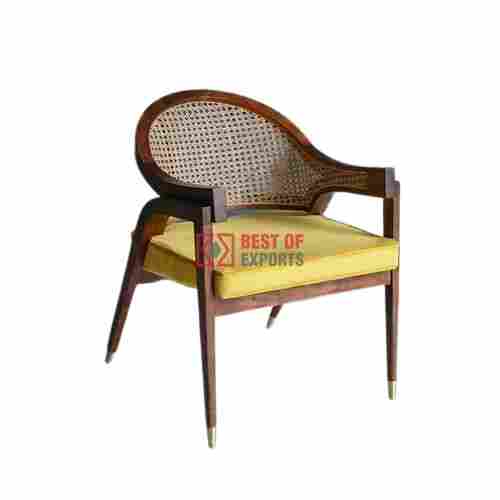 Wooden Brown Color Indoor Caprass Chair 