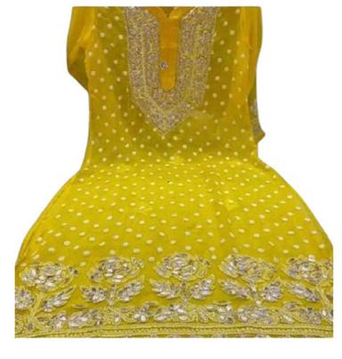 Casual Wear Regular Fit 3/4th Sleeve Embroidered Lucknowi Chikan Ladies Modern Kurtis