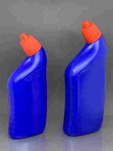 Light Weight Blue Color Hdpe Plastic Bottles For Toilet Cleaners With Screw Cap