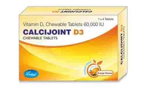Calcijoint D3 Vitamin D 60000 Iu Chewable Tablets, 1x4 Blister Pack