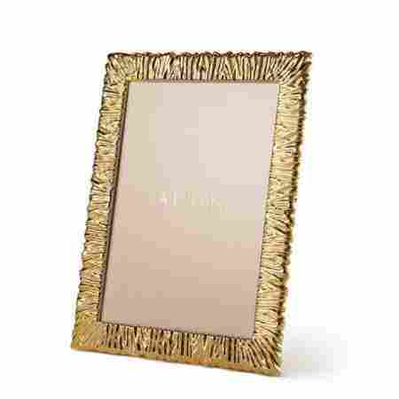 Square Shape Set Of 4 Quartz Stone Coasters With Golden Edge For Decoration Or Gift Purpose