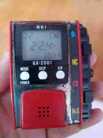 Portable RKI GX-2001 4 Gas Monitor with Digital Display
