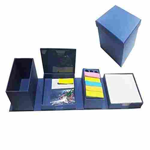 Eco Friendly And Good Design Cube Stationery Set Brand Gift Mart In Blue 