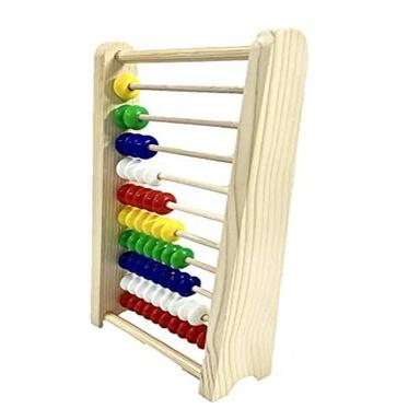 Wooden Kids Educational Toys Abacus For Kids For Basic Math Learning, 10 Rows Abacus Come With Different Color Beads Age Group: 3-6