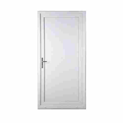 Upvc Panel Door In Rectangular Shape And Hinged Open Style, White Color